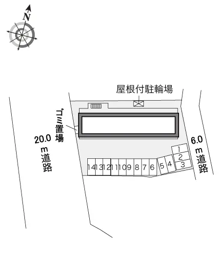 ★手数料０円★さいたま市緑区馬場２丁目　月極駐車場（LP）